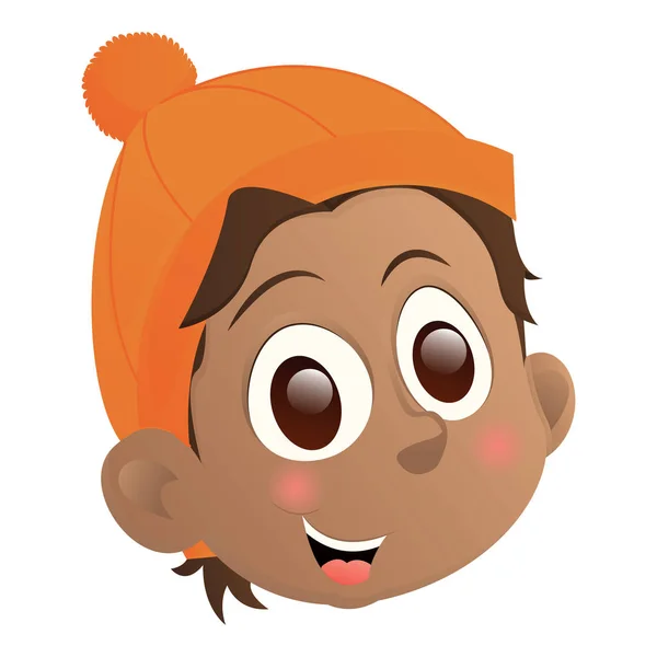 Happy kid avatar — Stock Vector