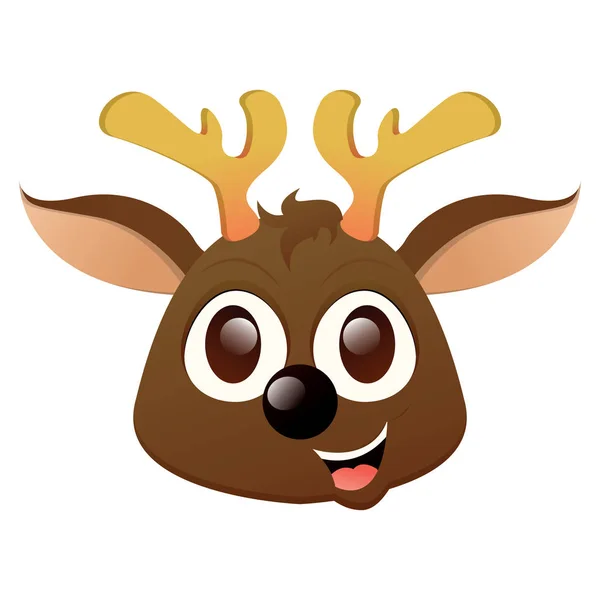 Beatiful reindeer avatar — Stock Vector