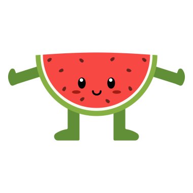 Tatlı karpuz karpuzu izole edilmiş.