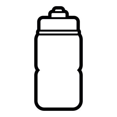 Vector Cartoon Water Bottle Isolated On White Background