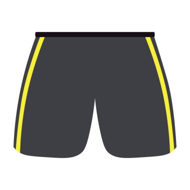 Cartoon Shorts Isolated On White Background