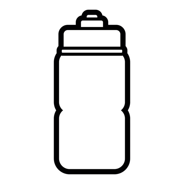 Vector Cartoon Water Bottle Isolated On White Background — Stock Vector