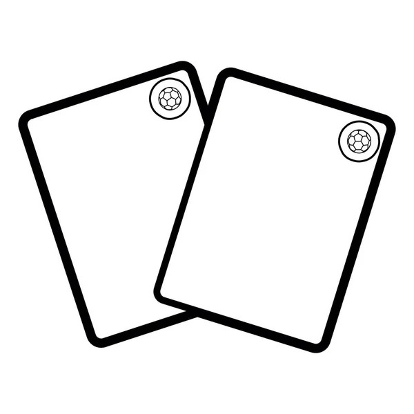 Cartes isolées sur fond blanc — Image vectorielle