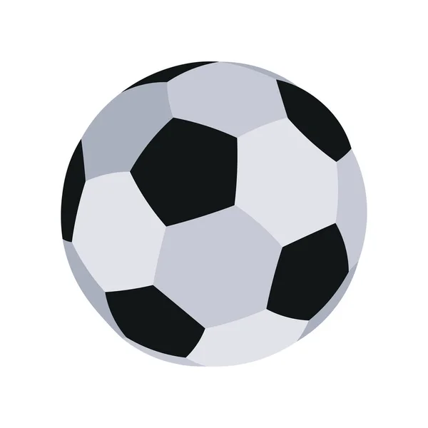 Ballon de football vectoriel de dessin animé isolé sur fond blanc — Image vectorielle