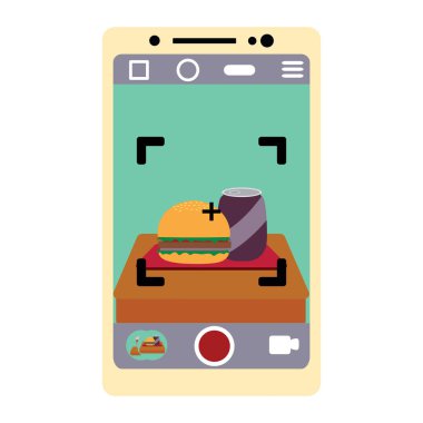 Cartoon Smartphone Illustration Isolated On White Background