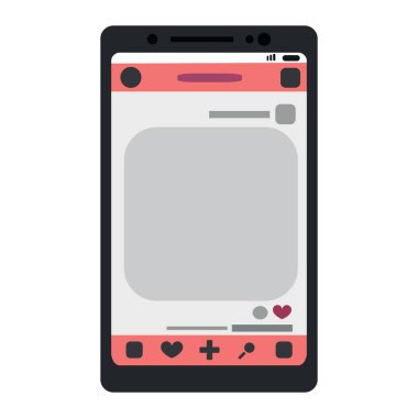 Smartphone Illustration Isolated On White Background