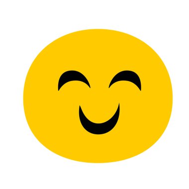 Gülümseyen gözlerle gülen yüz