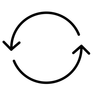 Beyaz arkaplanda izole edilmiş geri dönüşüm simgesi