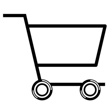 Vector Cartoon Shopping Icon Isolated On White Background