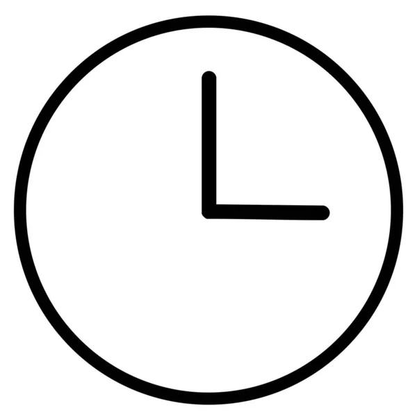 Beyaz arka plan üzerinde izole saat simgesini — Stok Vektör