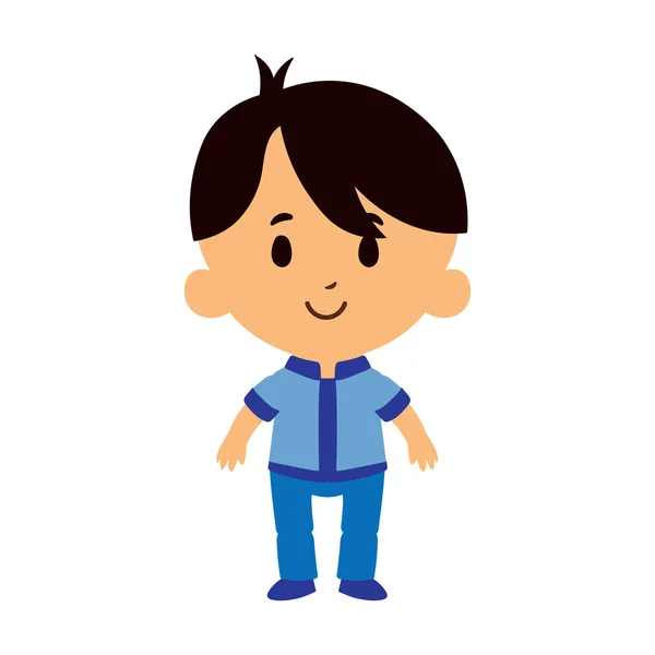Cartoon Kid postava izolované na bílém pozadí — Stockový vektor