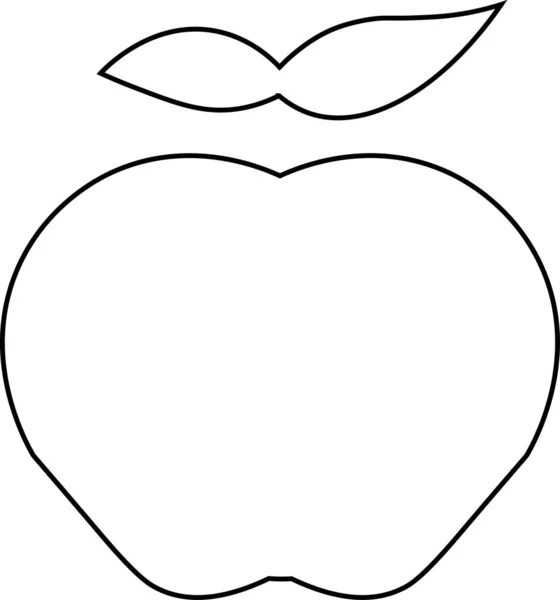 Desenhos animados Apple isolado em Basckground Branco — Vetor de Stock