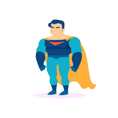 standing superhero vector male character action poses