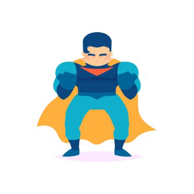 dynamic superhero vector male character action poses