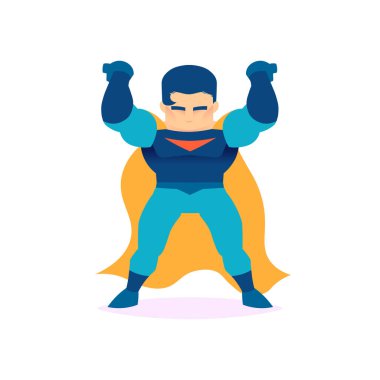dynamic superhero vector male character action poses