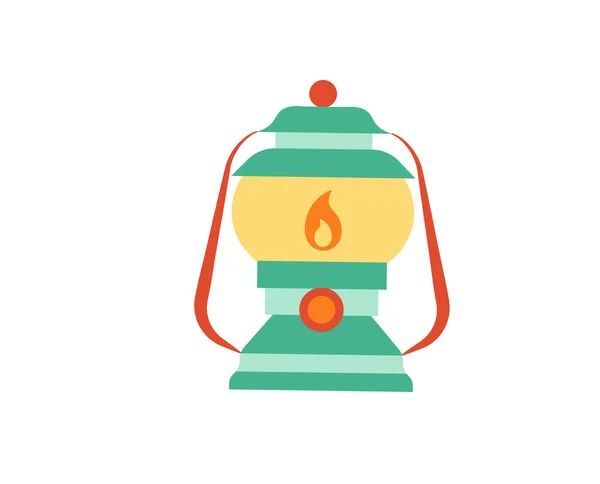 Vector emoji objects camping vacation icon isolated — Stok Vektör