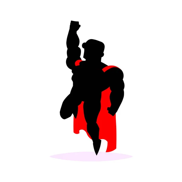 Vuelo superhéroe vector macho carácter acción poses — Archivo Imágenes Vectoriales