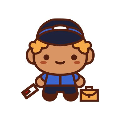 Çizgi film Kawaii Postacısı Yalnız Resimler