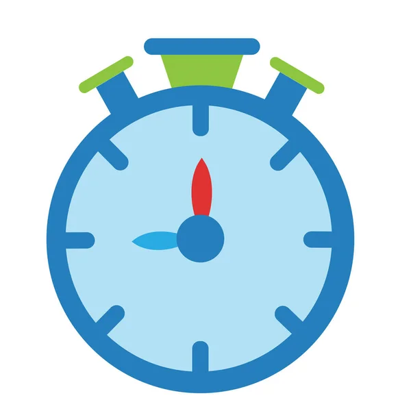 Cartoon Stopwatch Emoji Icon Izolované ilustrace — Stockový vektor