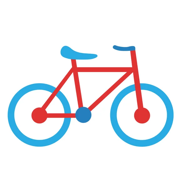 Tecknad cykel Emoji Ikonen Isolerad Illustration — Stock vektor