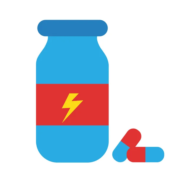 Cartoon Supplements Emoji Icon Isolated Illustration — Stock Vector