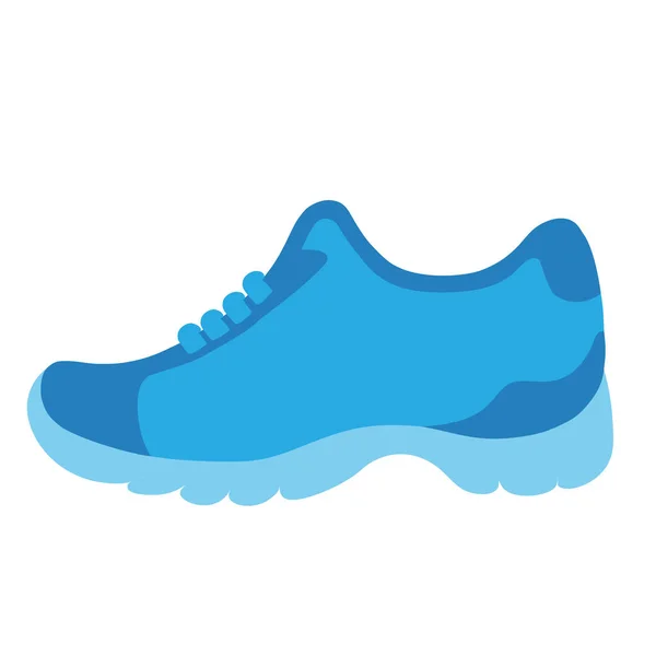Illustration isolée de l'icône Emoji de chaussure de sport de bande dessinée — Image vectorielle
