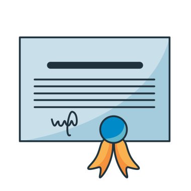 Karikatür Diploması Simgesi Emoji İzole Eserler