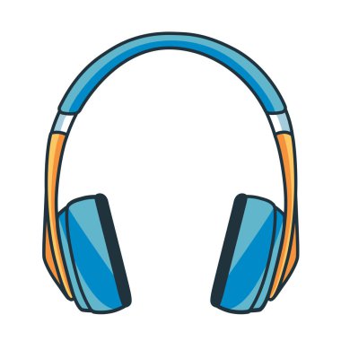 Çizgi film Kulaklıkları Simgesi Emoji Ayrı İmajı