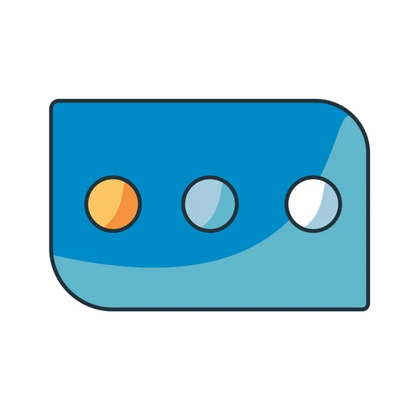 Illustrazione isolata dell'icona astratta del fumetto Emoji — Vettoriale Stock