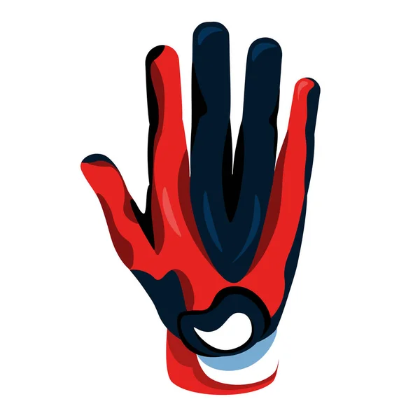 Illustration Cartoon Football Glove Icon Isolated — Stock Vector