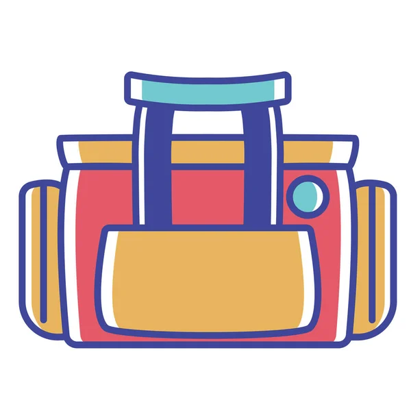 Ilustração do ícone do saco médico dos desenhos animados Isolado — Vetor de Stock