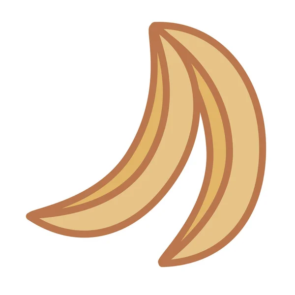 Мультфильм милый бананы Emoji икона изолированы — стоковый вектор