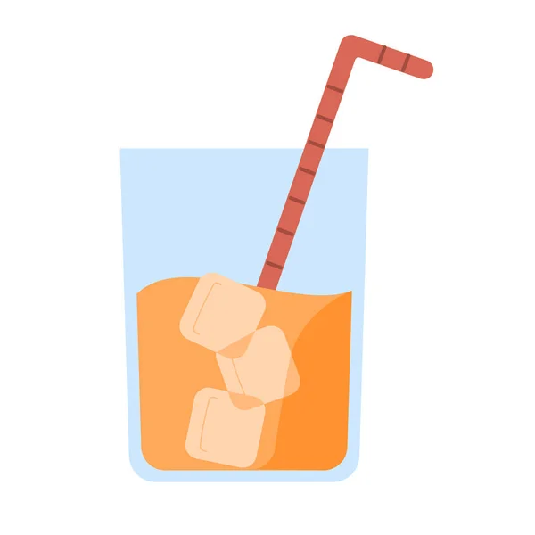 Cartoon Orange Juice Icon Illustration Isolated — 스톡 벡터