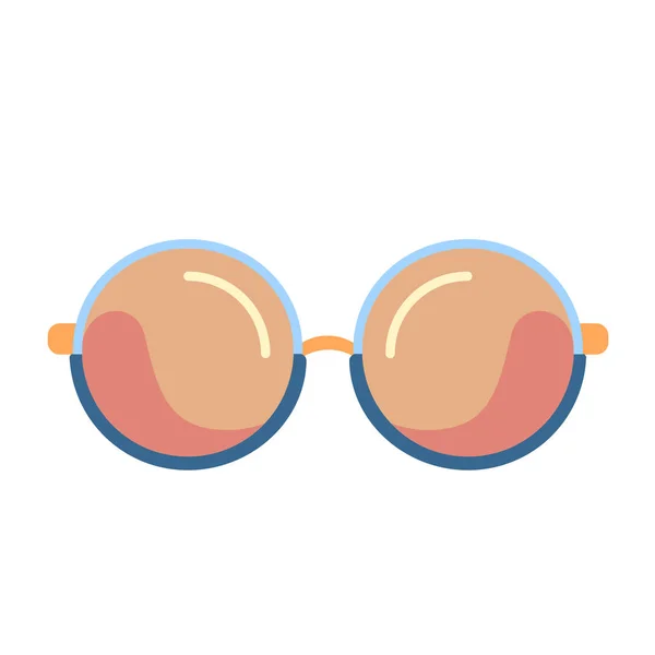 Gafas de sol lindas de dibujos animados Icono Ilustración aislado — Vector de stock