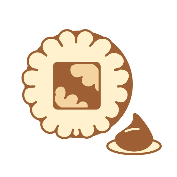 Cartoon Sushi Icon Emoji Illustration Isolated — 스톡 벡터