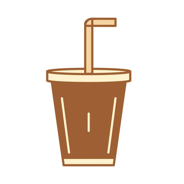 Cartoon Soda Ikona Emoji Ilustracja Izolacja — Wektor stockowy