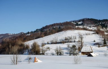 Geamana, madencilikten gelen atık suyla dolu terk edilmiş bir köy. Romanya 'nın Transilvanya kentindeki bakır madeninden kaynaklanan doğa kirliliği