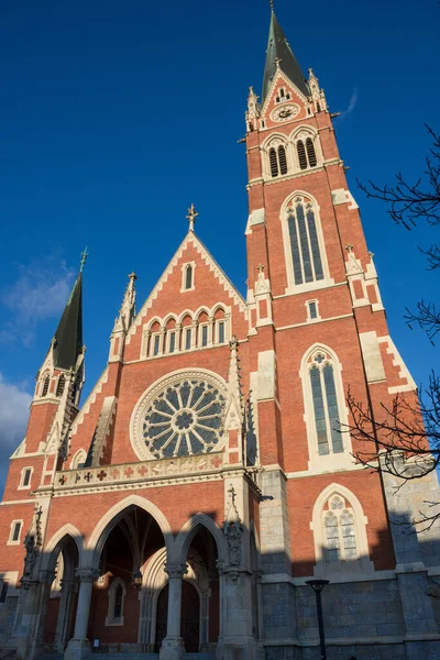 Exterior of Church of the Sacred Heart of Jesus (Herz Jesu Kirche) in Graz, Styria region, Austria