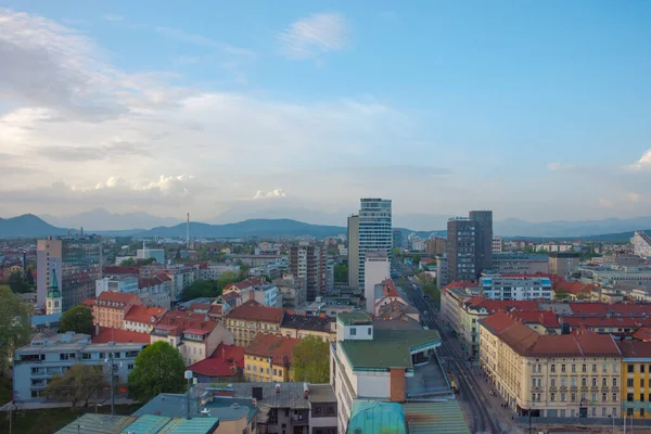 Ljubljana Slowenien April 2018 Blick Auf Die Mittelalterliche Burg Von — Stockfoto