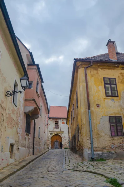 Calle Encantador Casco Antiguo Bratislava Eslovaquia — Foto de Stock