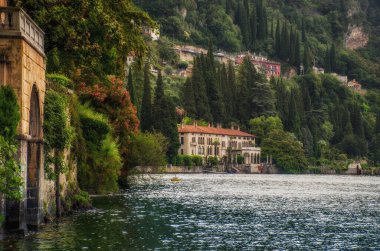 Varenna kasabası, Como Gölü, Lombardy, İtalya