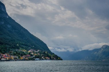 Varenna kasabası, Como Gölü, Lombardy, İtalya