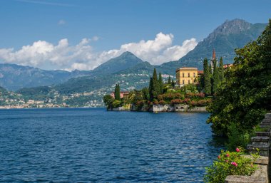 Varenna kasabası, Como Gölü, Lombardy, İtalya