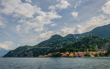 Varenna kasabası, Como Gölü, Lombardy, İtalya