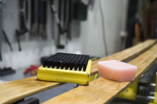 Fırça sünger ve balmumu Kayak snowboard