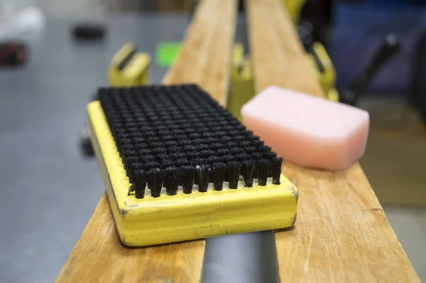 Fırça sünger ve balmumu Kayak snowboard
