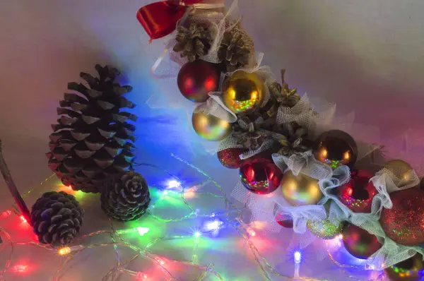 Christmas wreath decor new year — Stock Photo, Image