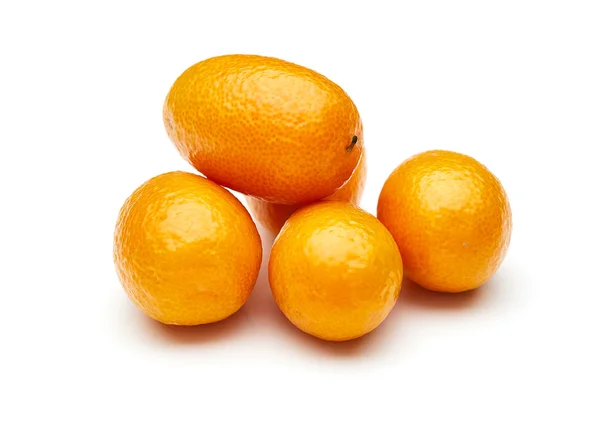 Kumquat Geïsoleerd Witte Achtergrond — Stockfoto