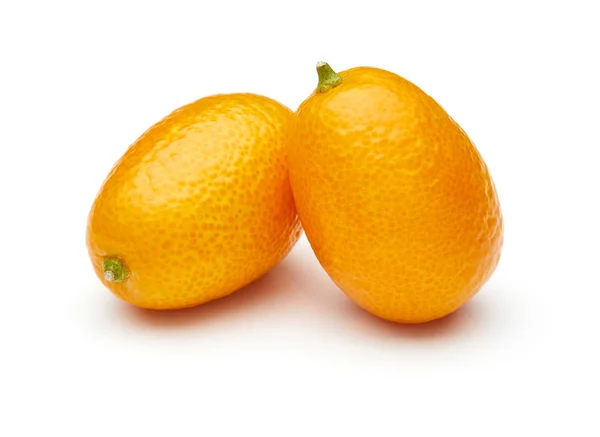 Kumquat Geïsoleerd Witte Achtergrond — Stockfoto