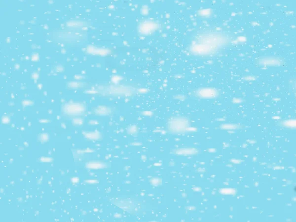 Queda de neve no céu. A magia do fundo do cartão de Natal — Fotografia de Stock